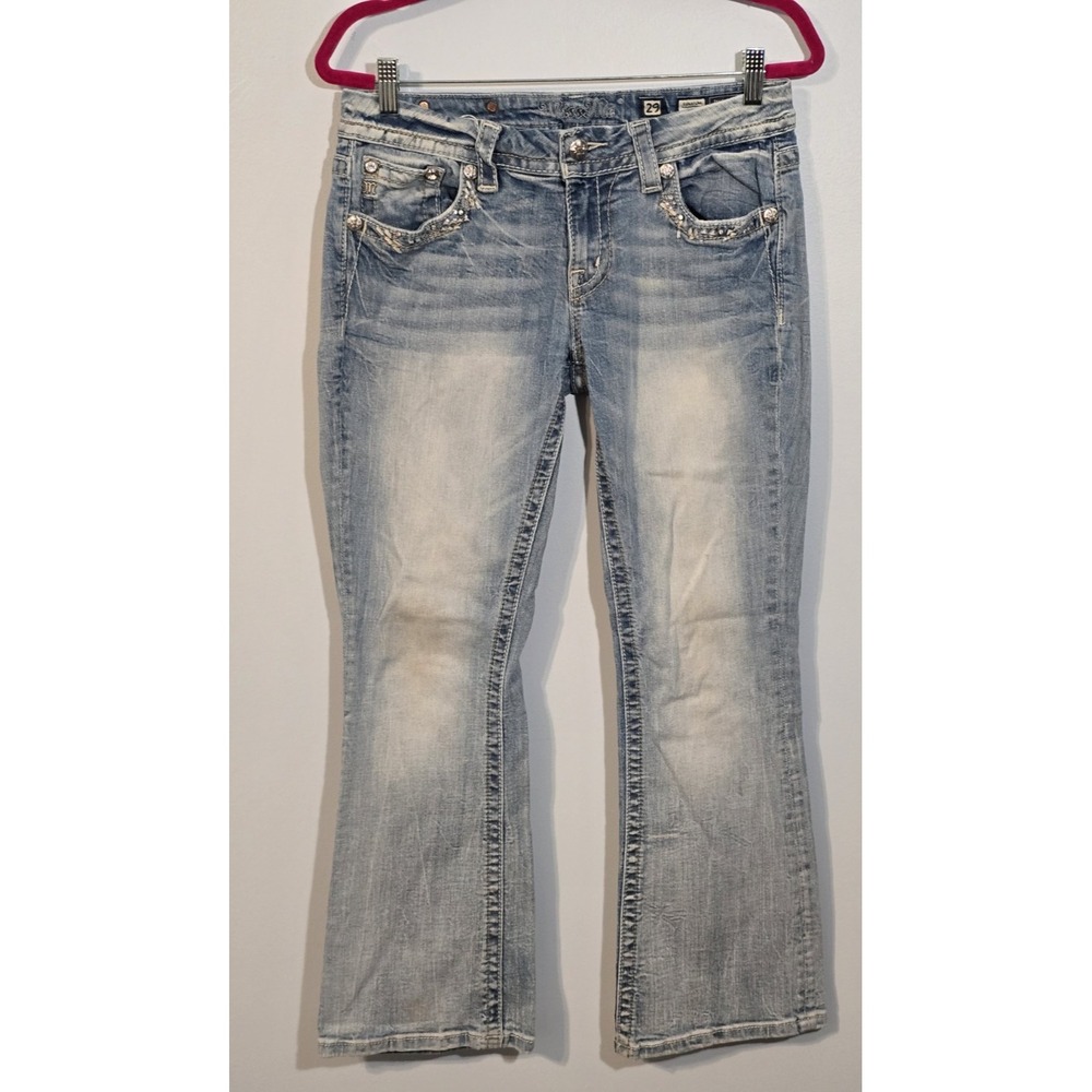 Miss Me Light Blue Boot Cut Jeans Like New!!!